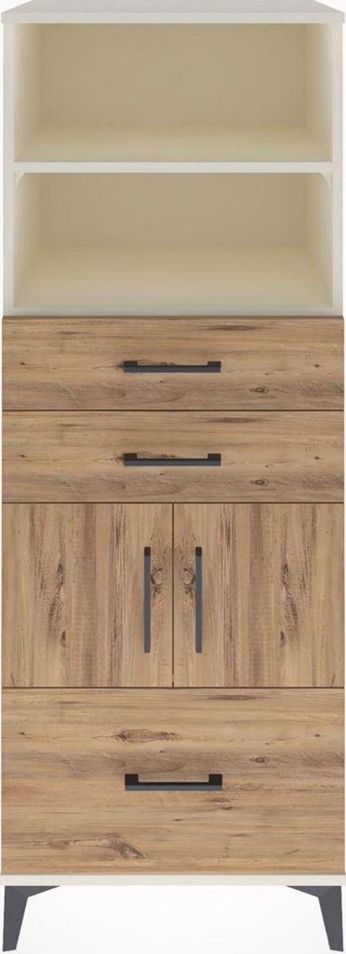 Hyperion Dolap 3 Raflı 3 Çekmeceli 2 Kapaklı 60x44x163 Aytaşı-Çam
