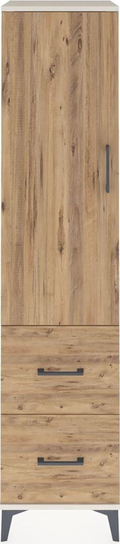 Hyperion Dolap 4 Raflı 2 Çekmeceli Tek Kapaklı 44x44x195 Aytaşı-Çam