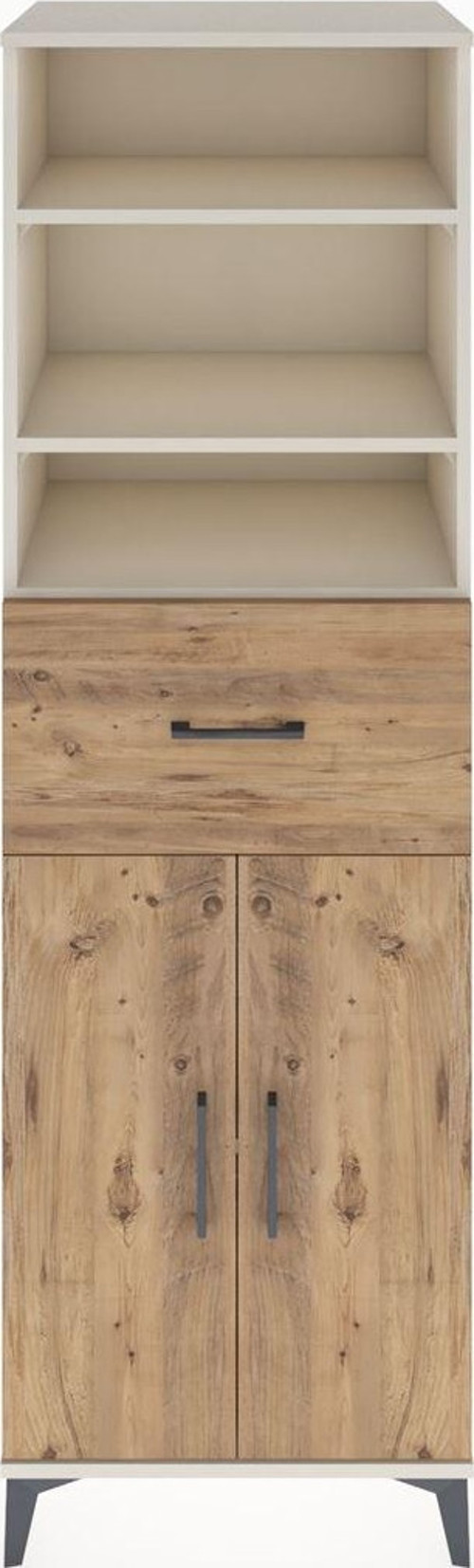 Hyperion Dolap 4 Raflı Tek Çekmeceli 2 Kapaklı 60x44x195 Aytaşı-Çam