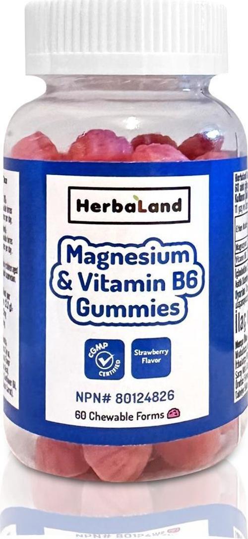 Gummies Magnezyum ve Vitamin B6 60 Çiğnenebilir Form