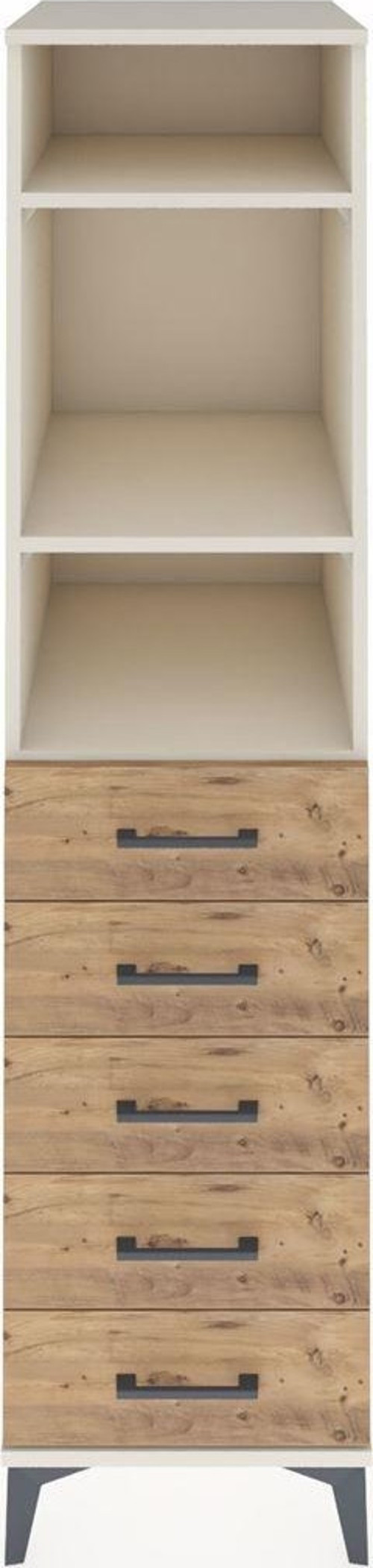 Kronos Dolap 3 Raflı 5 Çekmeceli 44 x 59 x 182 cm Aytaşı - Çam