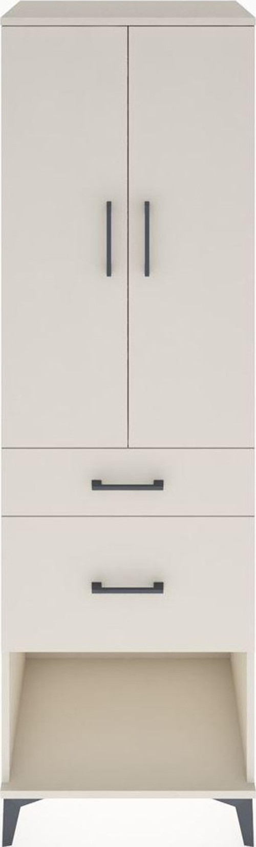 Hyperion Dolap Tek Raflı 2 Çekmeceli Tek Askılı 60x44x195 Aytaşı-Aytaşı