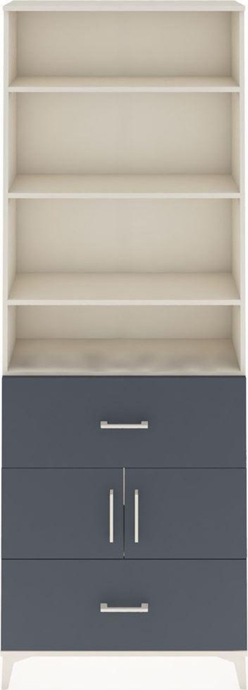 Arges Dolap 5 Raflı 2 Çekmeceli 2 Kapaklı 88x30x243 Aytaşı-Antrasit