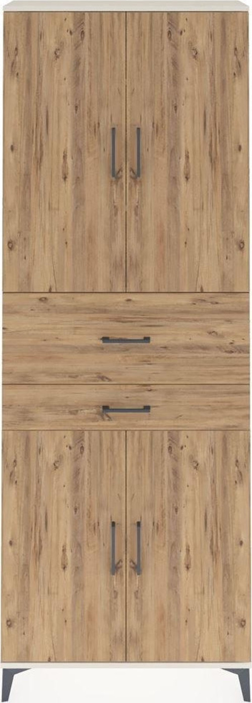 Arges Dolap 4 Raflı 2 Çekmeceli 4 Kapaklı 88x30x243 Aytaşı-Çam