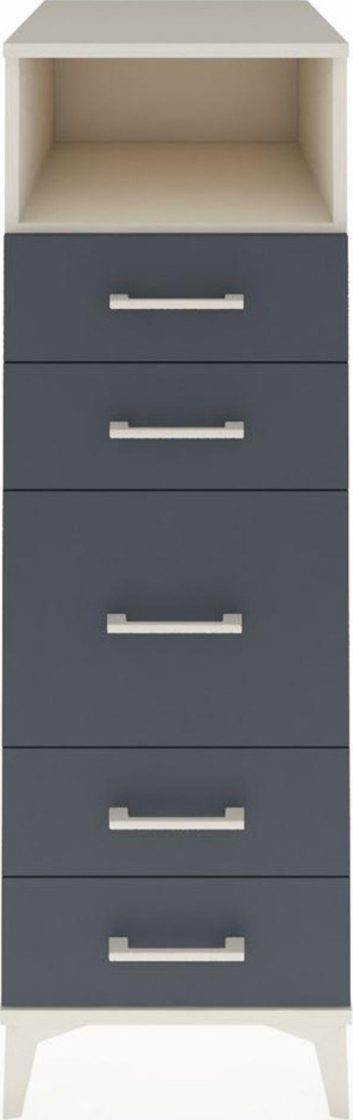 Kronos Dolap Tek Raflı 5 Çekmeceli 44x59x134 Aytaşı-Antrasit