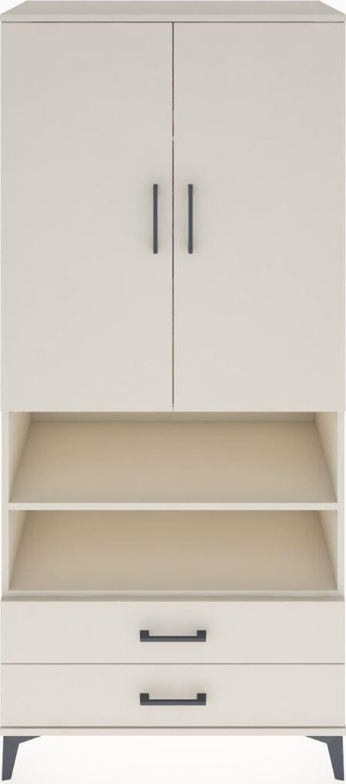 Hyperion Dolap 5 Raflı 2 Çekmeceli 2 Kapaklı 88 x 44 x 195 cm Aytaşı - Aytaşı