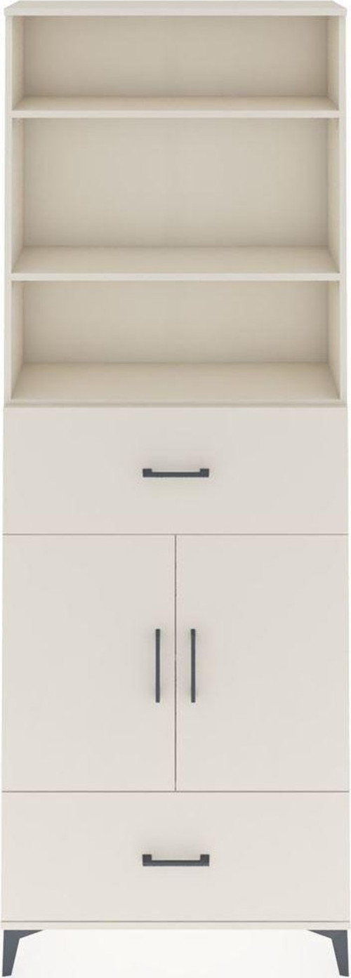 Arges Dolap 5 Raflı 2 Çekmeceli 2 Kapaklı 88 x 30 x 243 cm Aytaşı - Aytaşı
