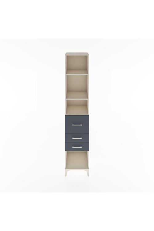 Hyperion Dolap 3 Raflı 3 Çekmeceli 44x44x221 Aytaşı-Antrasit