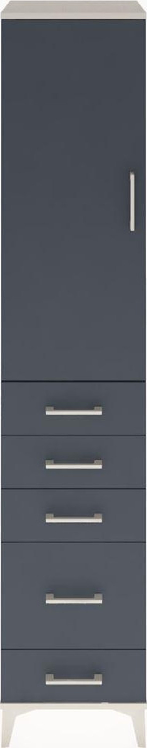 Hyperion Dolap 2 Raflı 5 Çekmeceli Tek Askılı 44x44x221 Aytaşı-Antrasit