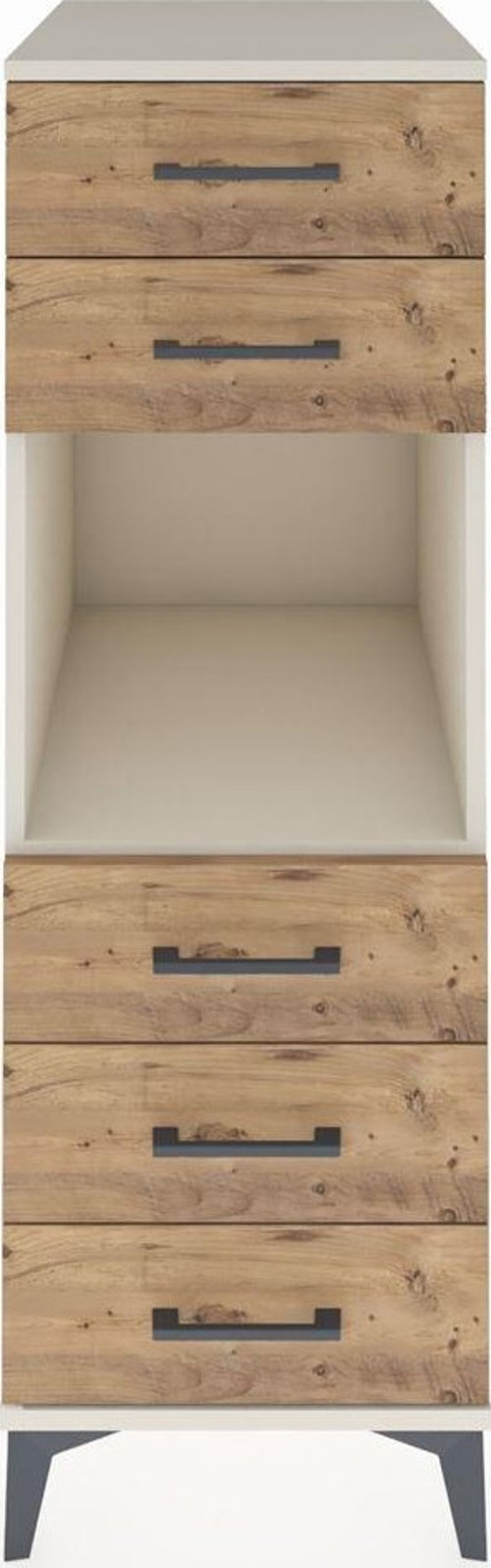 Kronos Dolap 1 Raflı 5 Çekmeceli 44 x 59 x 134 cm Aytaşı - Çam