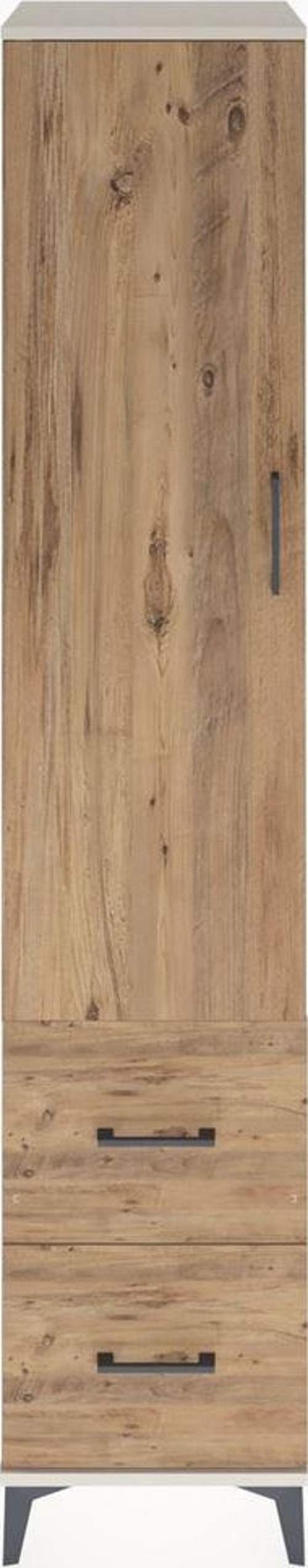 Hyperion Dolap 4 Raflı 2 Çekmeceli Tek Kapaklı 44x44x221 Aytaşı-Çam