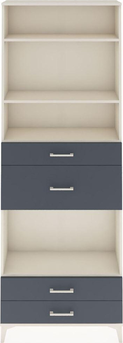 Arges Dolap 4 Raflı 4 Çekmeceli 88x30x243 Aytaşı-Antrasit