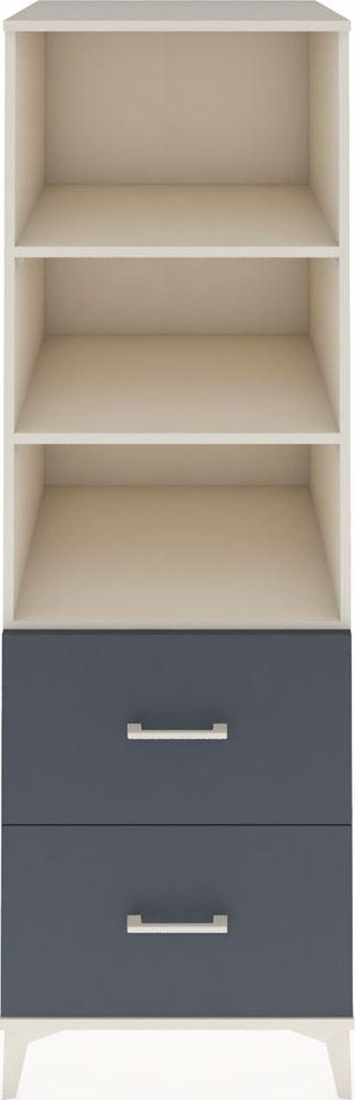 Kronos Dolap 3 Raflı 2 Çekmeceli 60 x 59 x 182 cm Aytaşı - Antrasit