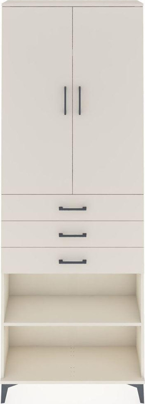 Arges Dolap 4 Raflı 3 Çekmeceli 2 Kapaklı 88x30x243 Aytaşı-Aytaşı