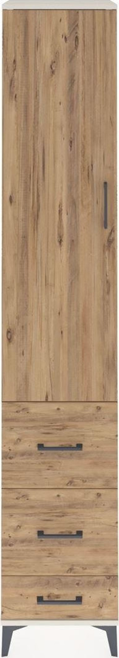 Hyperion Dolap 2 Raflı 3 Çekmeceli Tek Askılı 44x44x243 Aytaşı-Çam