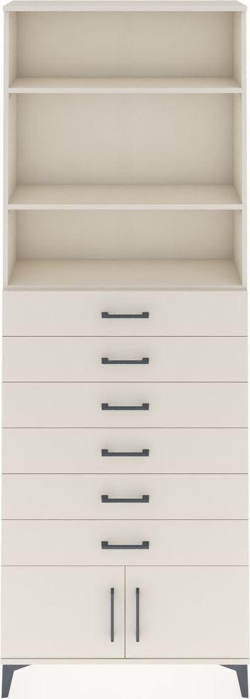 Arges Dolap 3 Raflı 6 Çekmeceli 2 Kapaklı 88x30x243 Aytaşı-Aytaşı