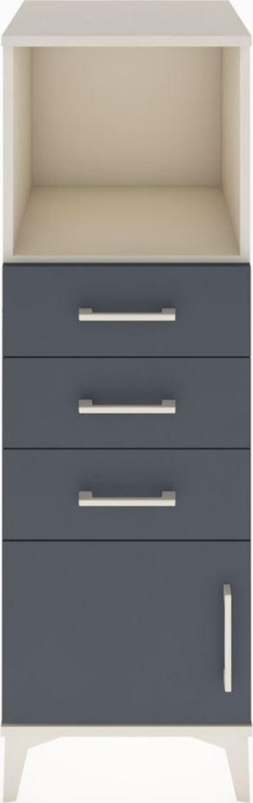 Hyperion Dolap 1 Raflı 3 Çekmeceli 1 Kapaklı 44 x 44 x 134 cm Aytaşı - Antrasit