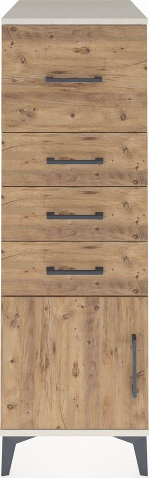 Kronos Dolap 4 Çekmeceli Tek Kapaklı 44x59x134 Aytaşı-Çam