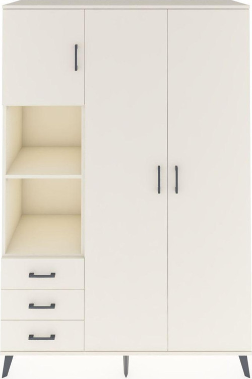 Hyperion Gardrop 6 Raflı 3 Çekmeceli Tek Askılı 132x44x195 Aytaşı-Aytaşı