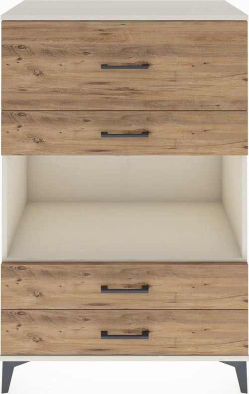 Hyperion Dolap Tek Raflı 4 Çekmeceli 88x44x134 Aytaşı-Çam