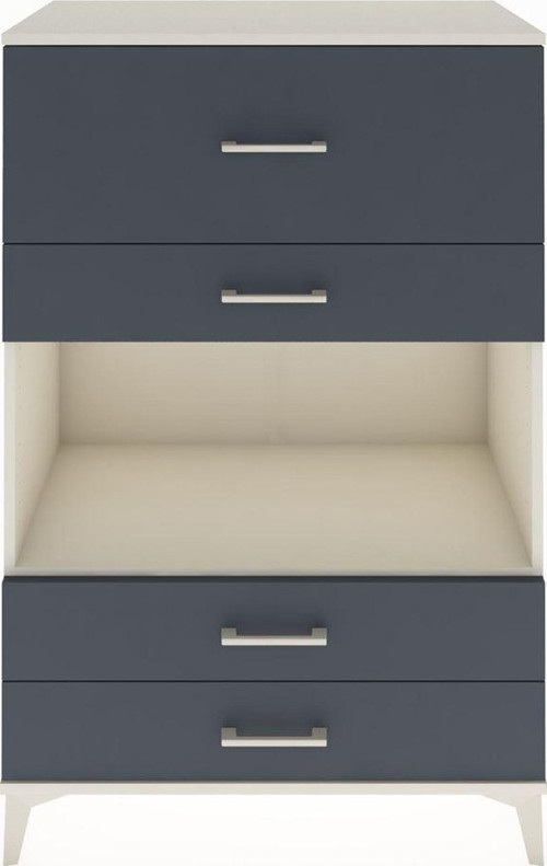 Hyperion Dolap Tek Raflı 4 Çekmeceli 88x44x134 Aytaşı-Antrasit