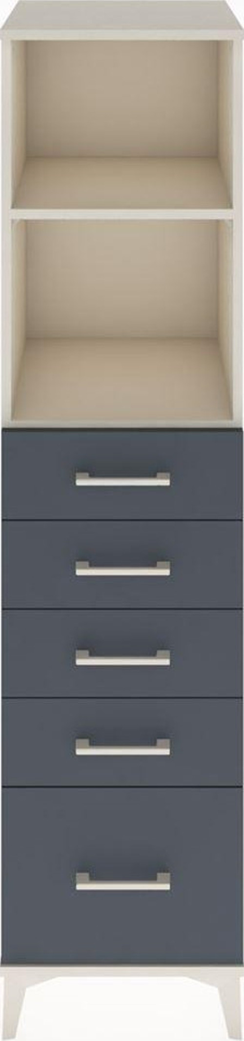 Hyperion Dolap 2 Raflı 5 Çekmeceli 44 x 44 x 182 cm Aytaşı - Antrasit