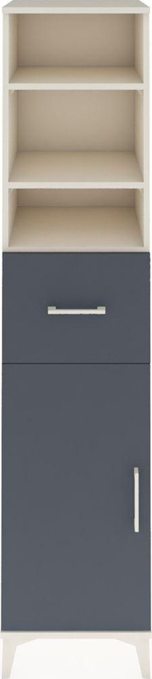 Hyperion Dolap 4 Raflı Tek Çekmeceli Tek Kapaklı 44x44x195 Aytaşı-Antrasit