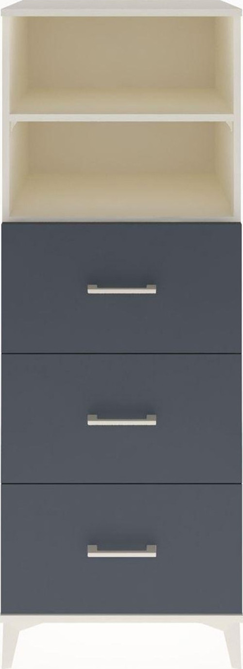Hyperion Dolap 2 Raflı 3 Çekmeceli 60x44x163 Aytaşı-Antrasit