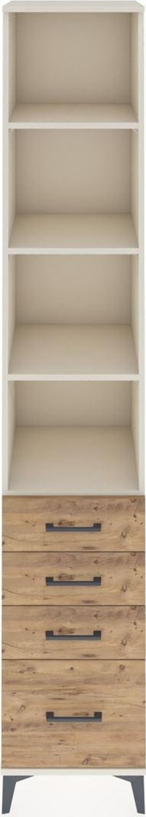 Hyperion Dolap 4 Raflı 4 Çekmeceli 44 x 44 x 243 cm Aytaşı - Çam