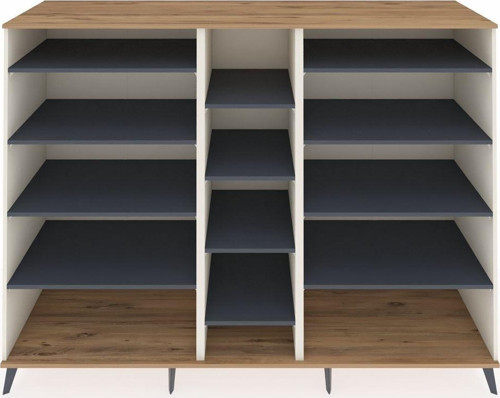Kronos Dolap 11 Raflı 220 x 59 x 163 cm Aytaşı - Çam - Antrasit