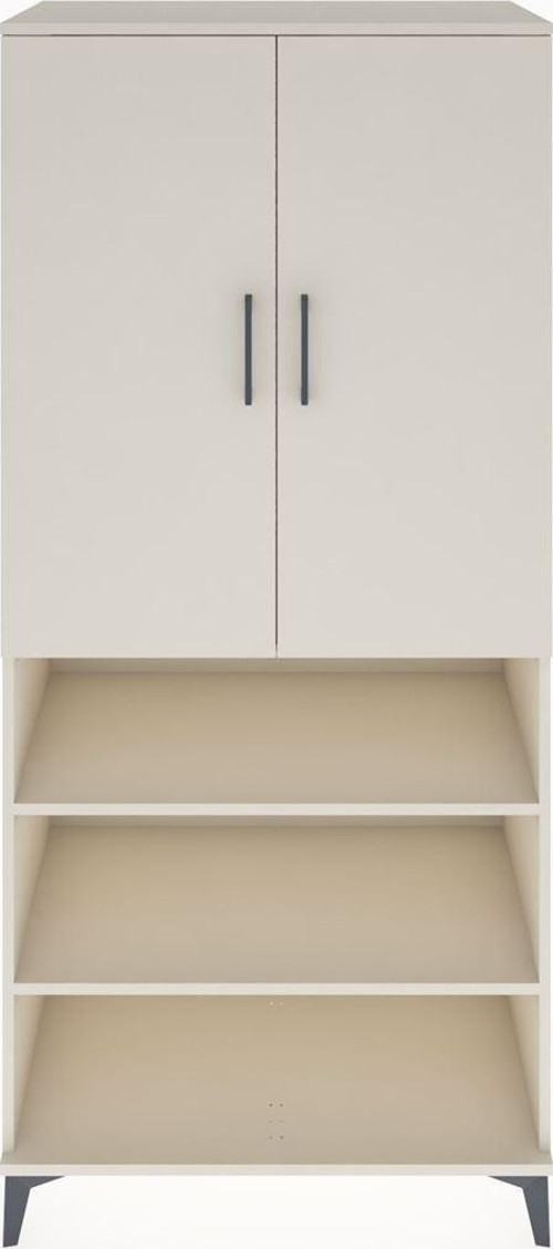 Hyperion Dolap 4 Raflı 2 Kapaklı 1 Askılı 88 x 44 x 195 cm Aytaşı - Aytaşı