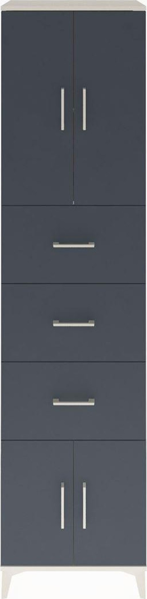 Hyperion Dolap 2 Raflı 3 Çekmeceli 4 Kapaklı 60 x 44 x 243 cm Aytaşı - Antrasit