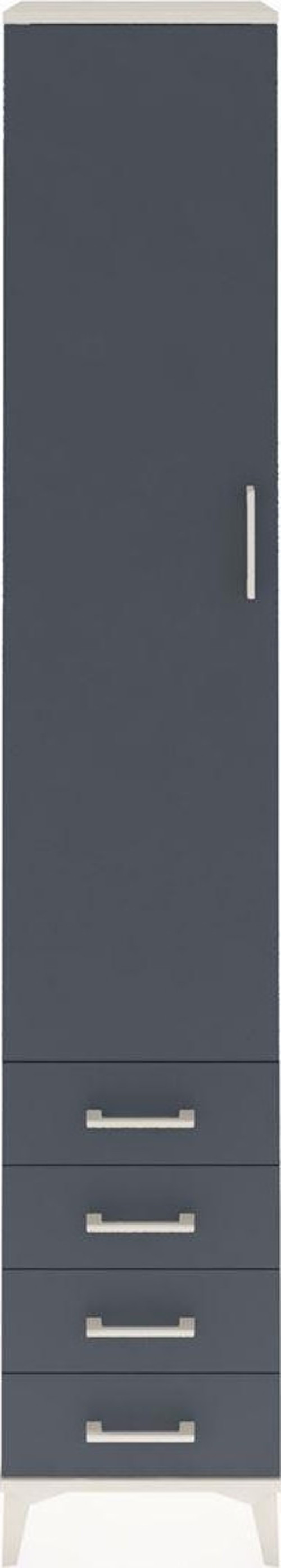 Hyperion Dolap 5 Raflı 4 Çekmeceli 1 Kapaklı 44 x 44 x 243 cm Aytaşı - Antrasit