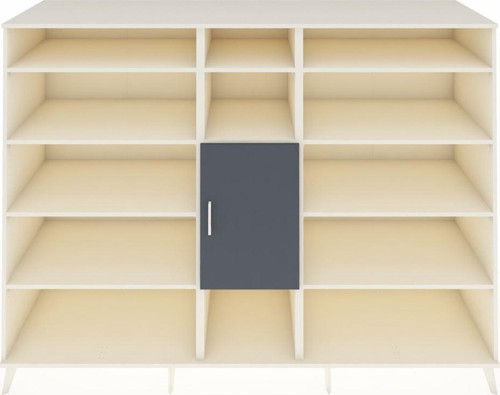 Kronos Dolap 12 Raflı 1 Kapaklı 220 x 59 x 163 cm Aytaşı - Antrasit - Aytaşı