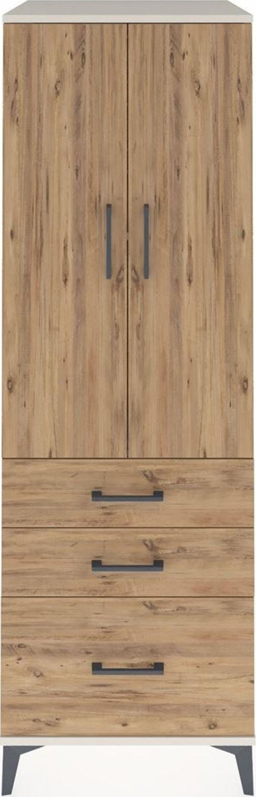 Kronos Dolap 2 Raflı 3 Çekmeceli 2 Kapaklı 60x59x182 Aytaşı-Çam
