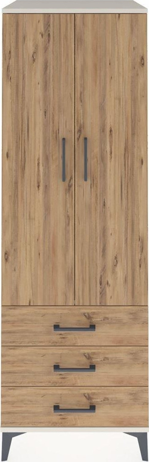 Kronos Dolap 1 Raflı 3 Çekmeceli 1 Askılı 60 x 59 x 182 cm Aytaşı - Çam
