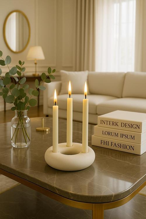 3’lü Şamdanlık | Zarif, Dayanıklı ve El Yapımı