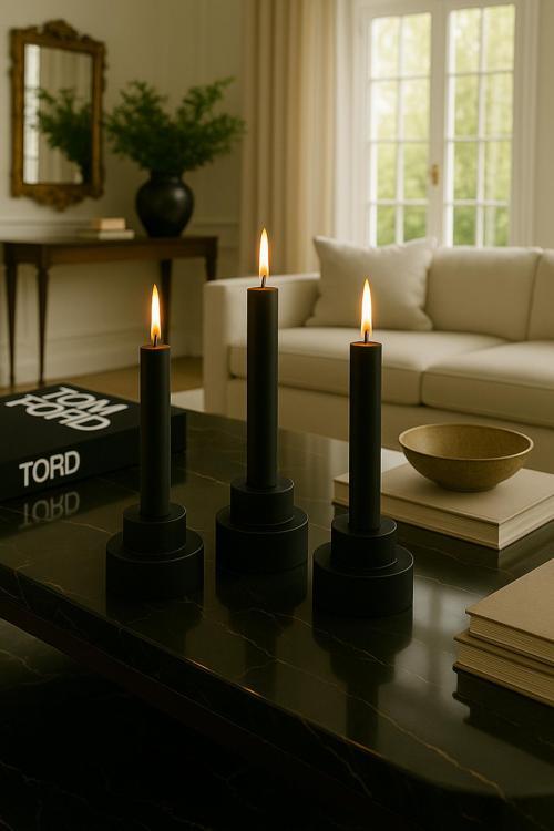 3’lü Şamdanlık Seti – Minimal ve Modern Dekoratif Şamdanlık