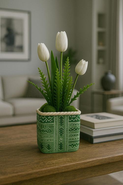 Premium Üretim Dev Boy Dekoratif Saksı - Hediyelik & Minimalist