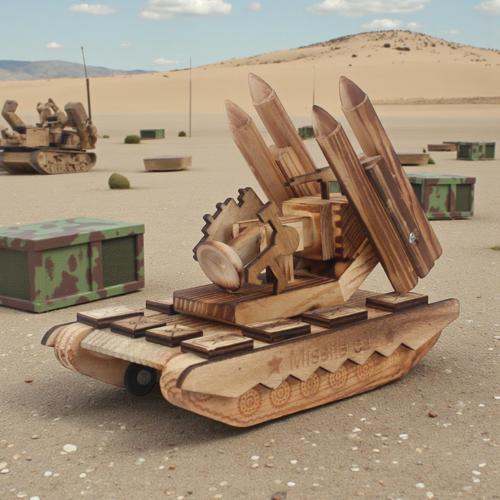 El Yapımı Doğal Ahşap Tank Oyuncak – Askeri Araç Maketi Dekoratif Koleksiyon Çocuk Hediyesi