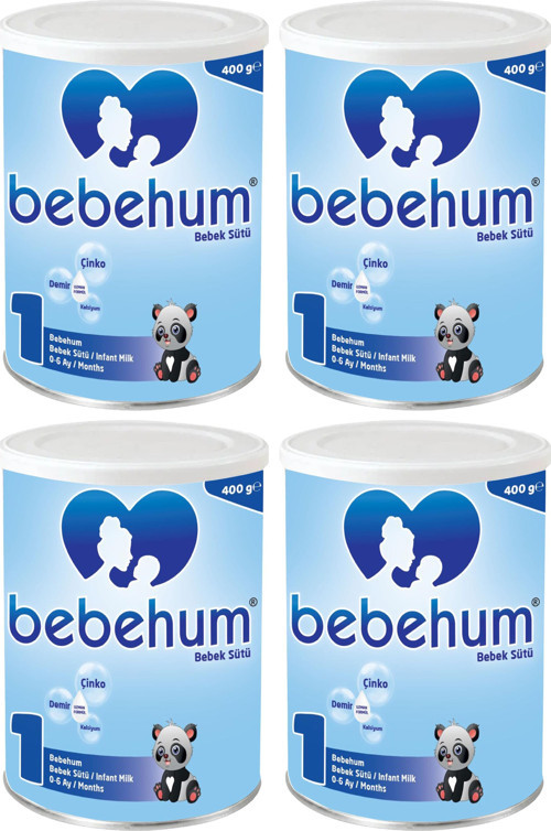 1 Numara Teneke Bebek Sütü 0-6 Ay 400 gr x 4 Adet