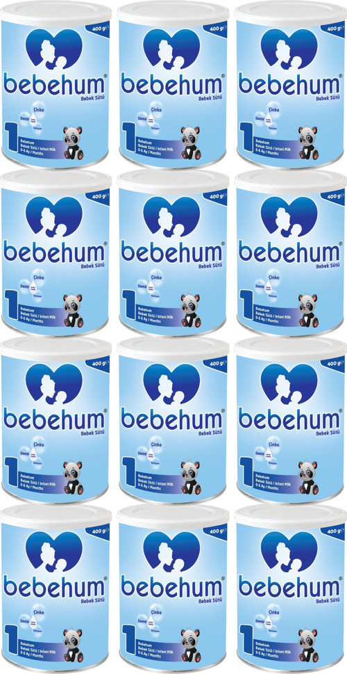 1 Numara Teneke Bebek Sütü 0-6 Ay 400 gr x 12 Adet