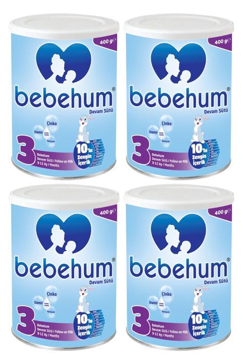 Teneke 3 Devam Sütü 400 gr 9-12 Ay x4 Adet