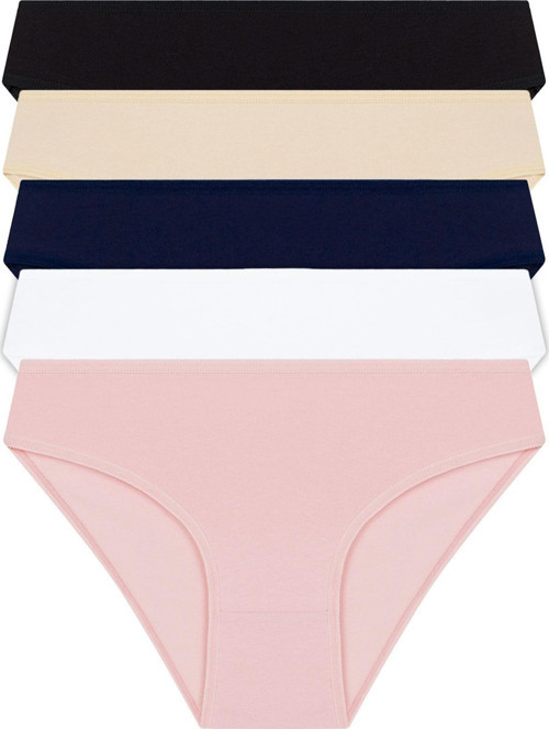 Basic Pamuklu Kadın Bikini Külot 5'li Paket