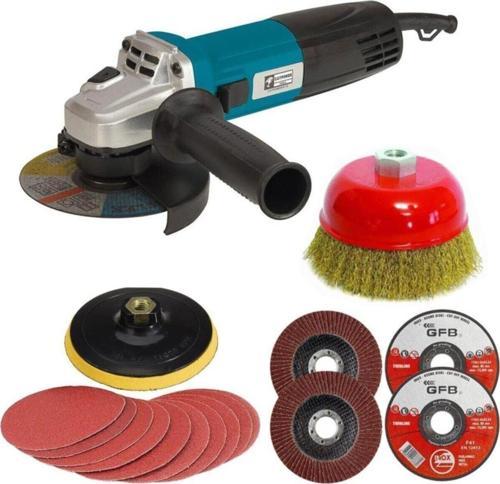 Catpower 6115 Spiral Avuç Taşlama Makinesi Seti (115 Mm 750 W) 17 Parça