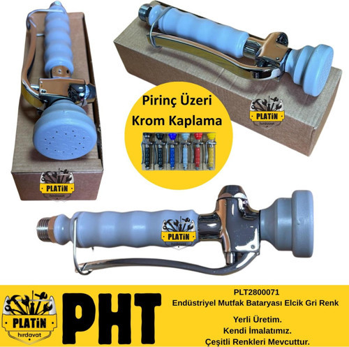 Endüstriyel Mutfak Bataryası Elcik Gri Renk