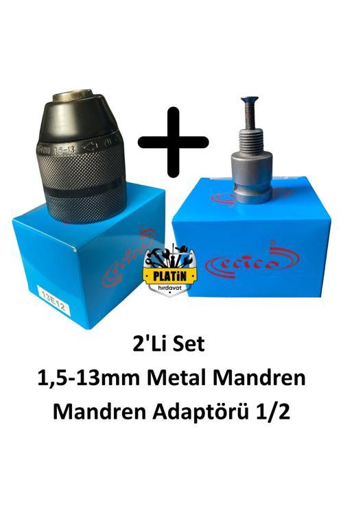 Pht Metal Mandren Elle Sıkmalı Supra 1,5Mm - 13Mm + Adaptör 1/2 Çevirici Plt28000105