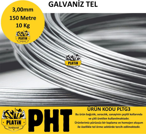 Galvaniz Tel 3Mm 10 Kg ( 150 Metre )