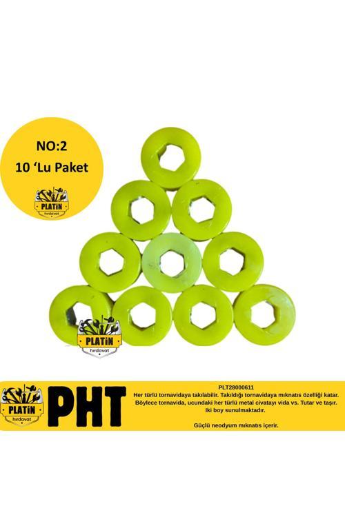 Apex No:2 Bits Tutucu Mıknatıs Halkası Sarıtornavida Ucu Mıknatısı 10 Adet Plt28000611