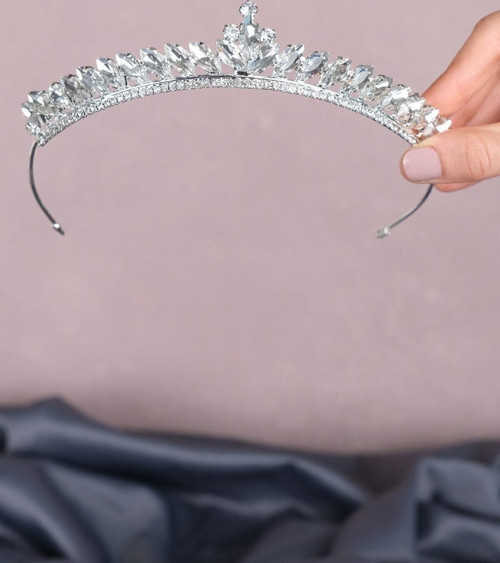 Gelin Nikah Aksesuarı Ve Düğün Aksesuarı I?Nce Mekik Taşlı Gelin Kına Tacı – Diğer Saç Aksesuarları